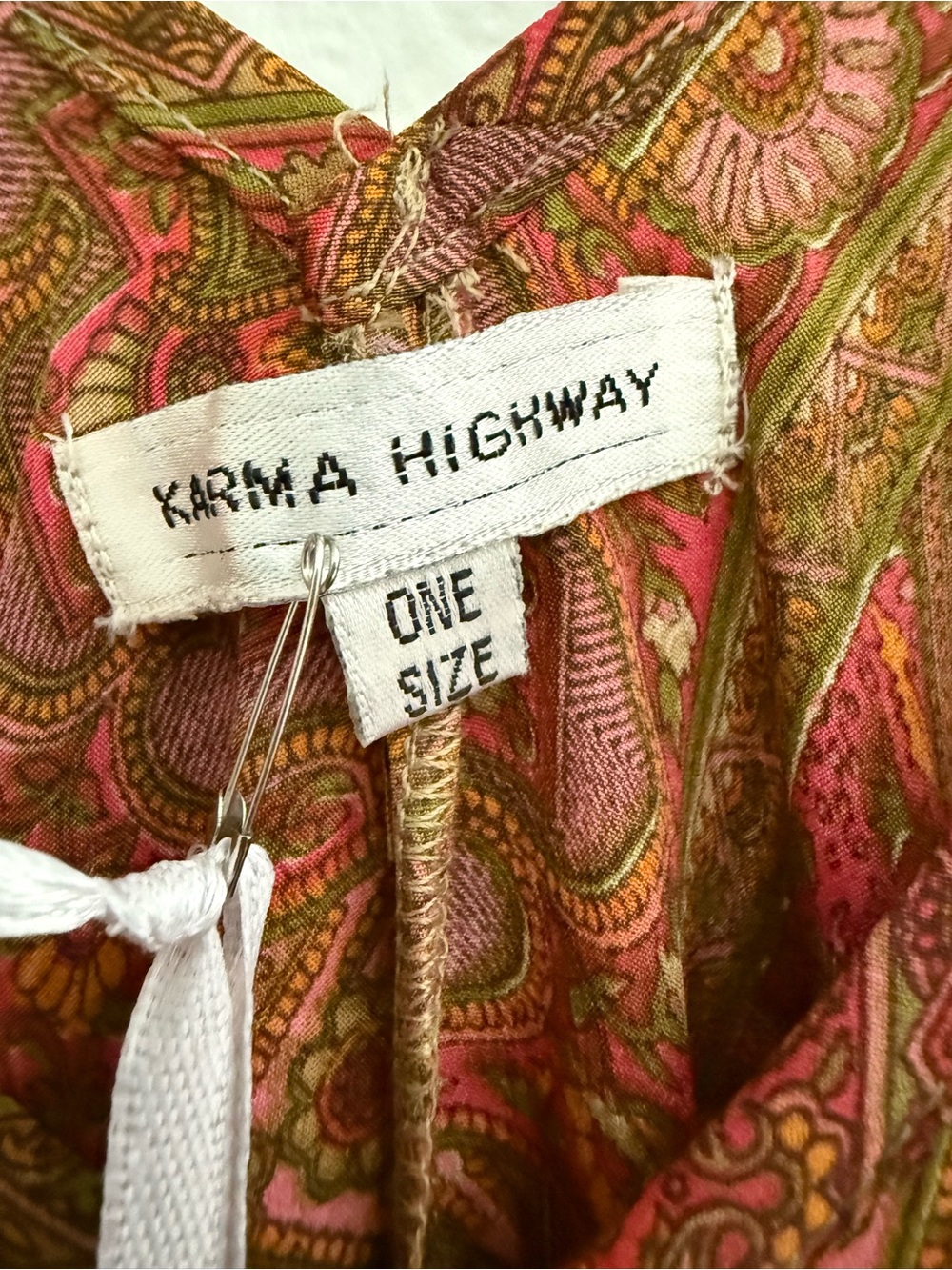 NWT Karma Highway Paisley Romper - Picture 3 of 8